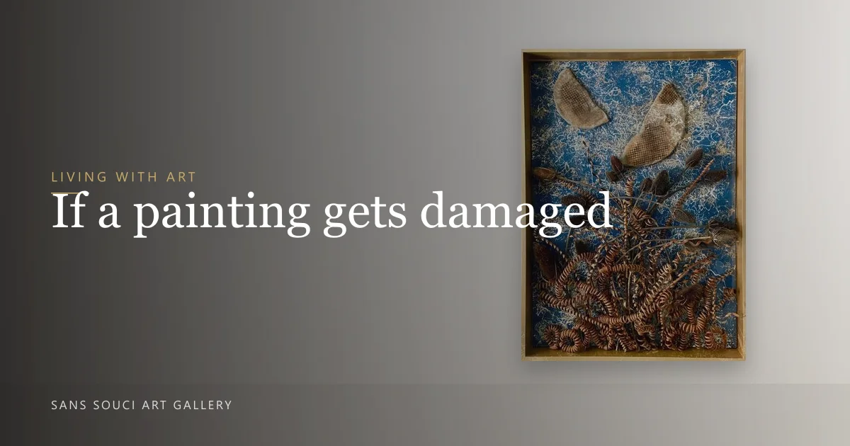 If a painting gets damaged