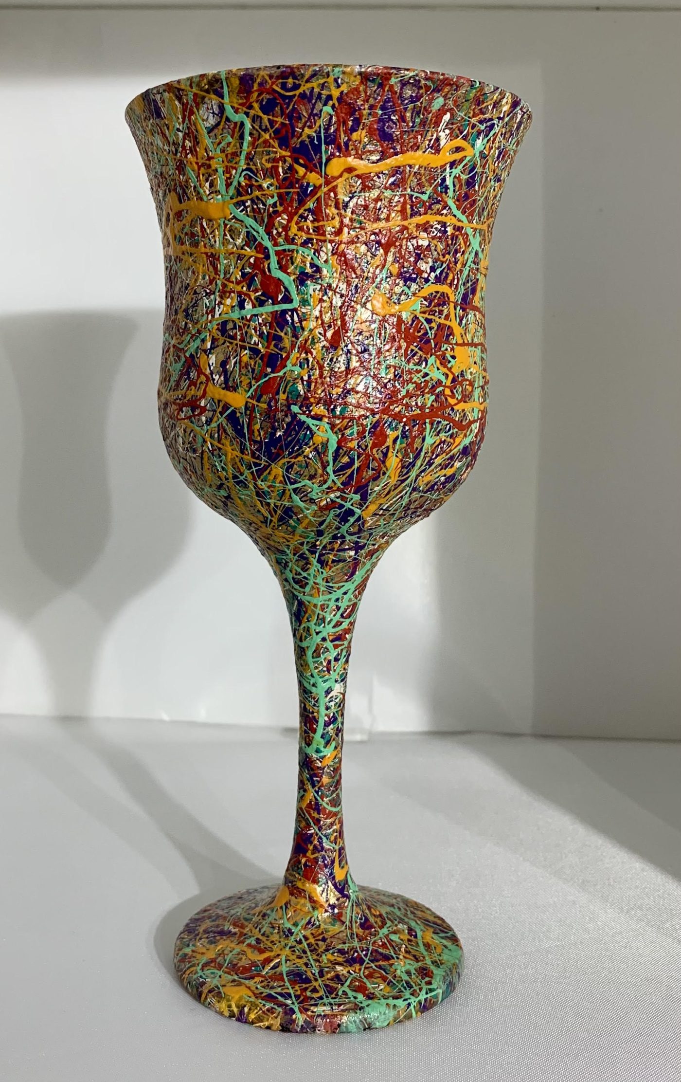 Hand - painted Wine Glass (I) — detail view 2
