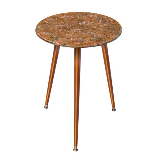 Decorative Side Table 2 — acrylic, abstract painting & texture work on furniture by Sergei Troshin