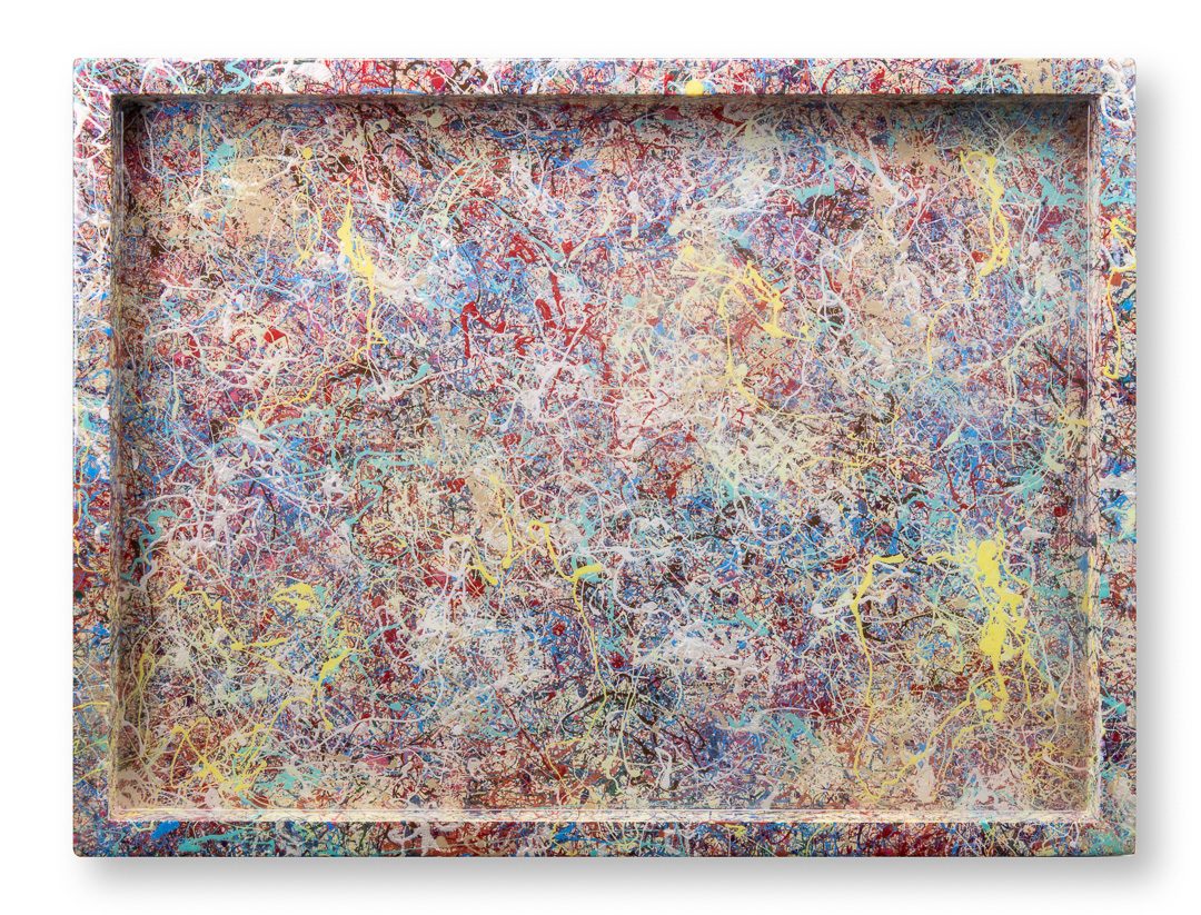 Transience — Acrylic painting wooden board sealed with resin by Sergei Troshin