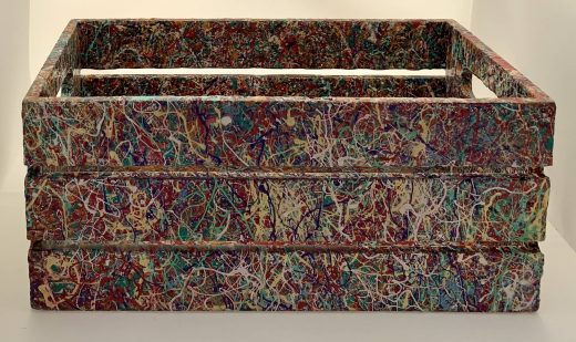 Hand-painted Tissue Box — Acrylic, resin by Sergei Troshin