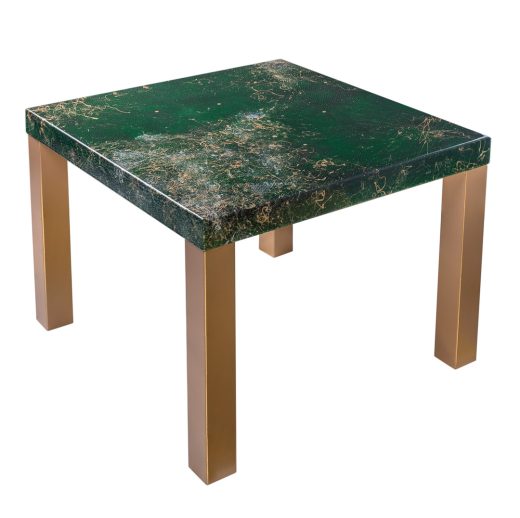 Green Glamor 2 — acrylic, abstract painting & texture work on furniture by Sergei Troshin