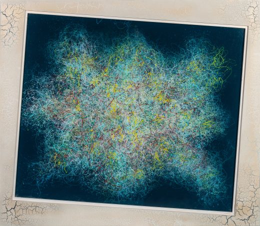 Dream Ocean (2022) — Acrylic on fibreboard, sealed with resin by Sergei Troshin