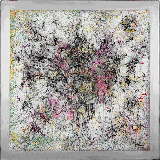 White Night — Acrylic, resin on fiberboard by Sergei Troshin